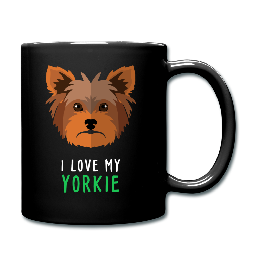 I love my yorkie Full Color Mug - black