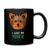 I love my yorkie Full Color Mug - black