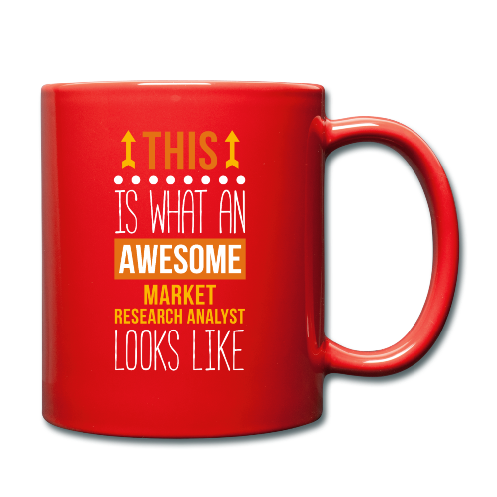 Marketer Research Analyst Full Color Mug - red