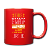 Marketer Research Analyst Full Color Mug - red