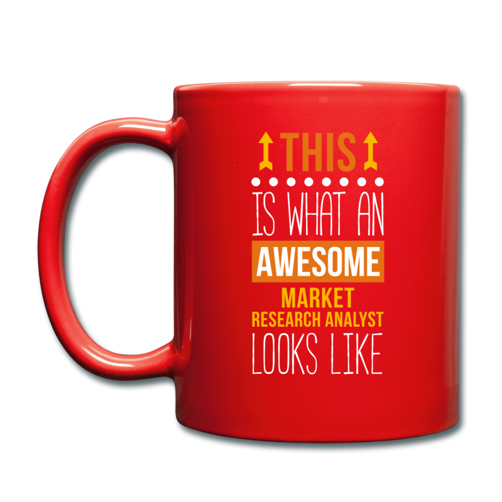 Marketer Research Analyst Full Color Mug - red