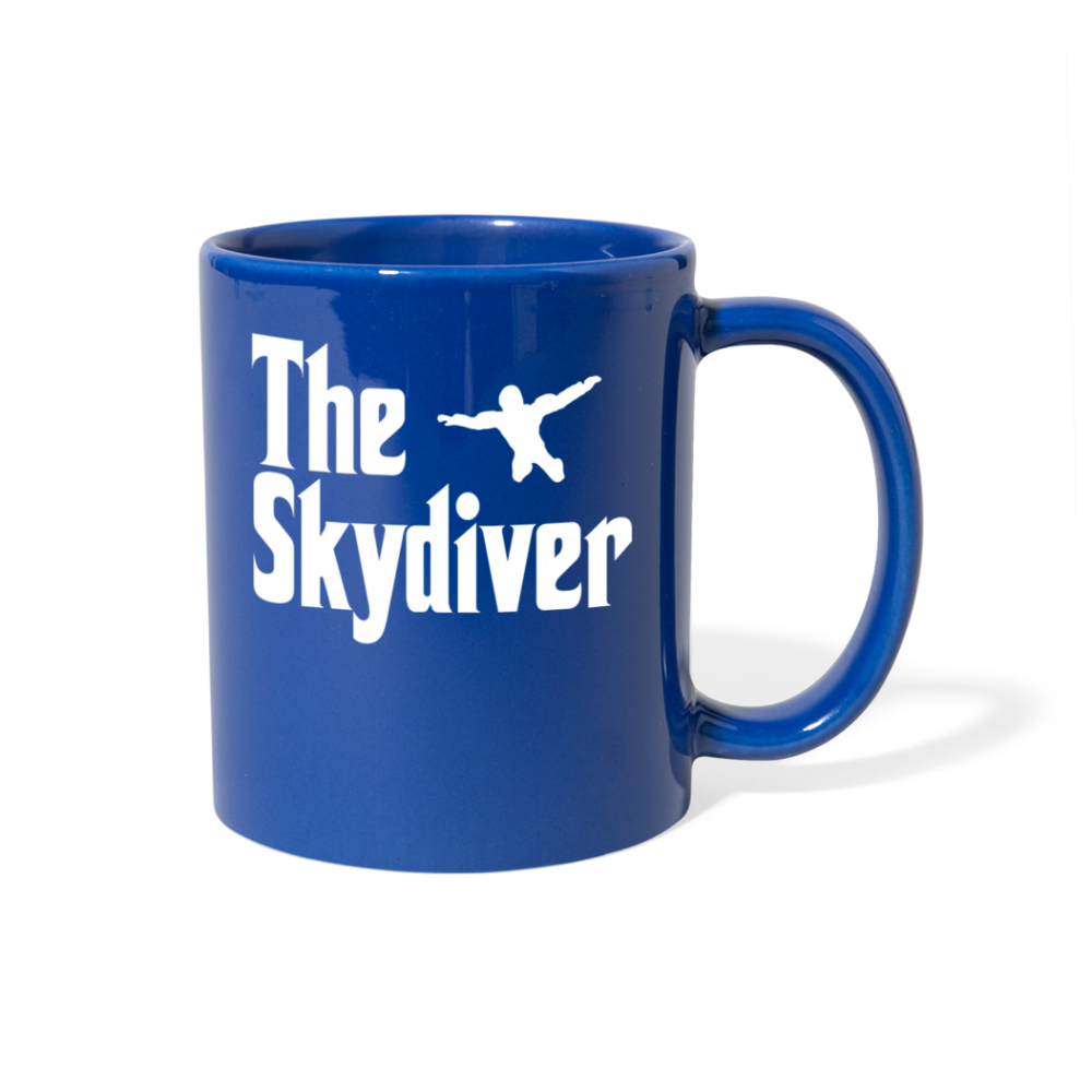 [SPOD] Skydiver, Skydiving, Skydiving Gift - The Skydiver - Black Coffee Mug, Tea Cup for people who love Skydiving - royal blue
