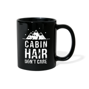 [SPOD] Mug Camping - Cabin hair don't care - Camp Camping Mug Coffee Cups (11oz) Black - black