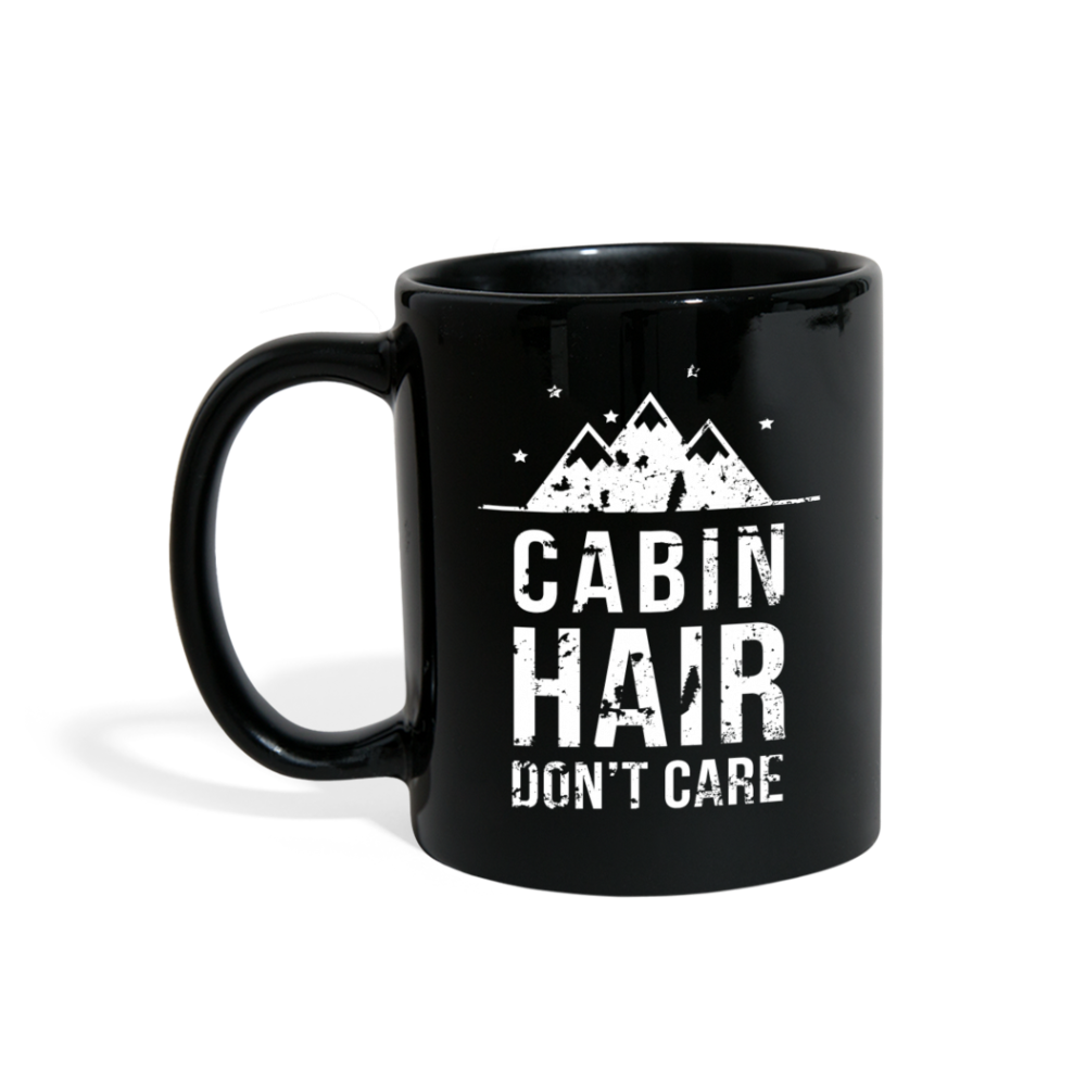 [SPOD] Mug Camping - Cabin hair don't care - Camp Camping Mug Coffee Cups (11oz) Black - black