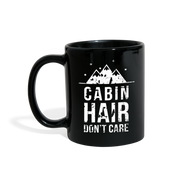 [SPOD] Mug Camping - Cabin hair don't care - Camp Camping Mug Coffee Cups (11oz) Black - black