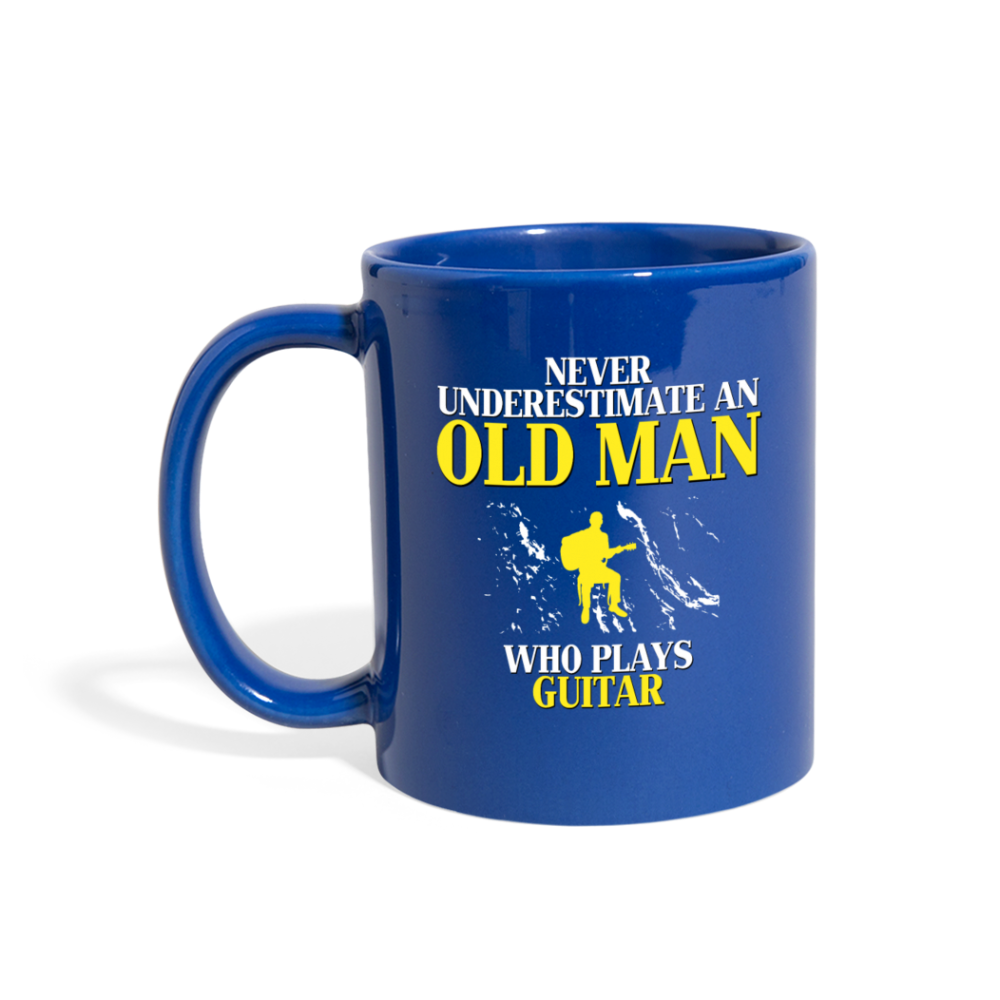 [SPOD]  Old man who loves Guitar Gift, Papa Gift, Grandpa Gift, Mug for Gramps Mug Papa Present, Dog Lover, Christmas gift, Father's day - royal blue