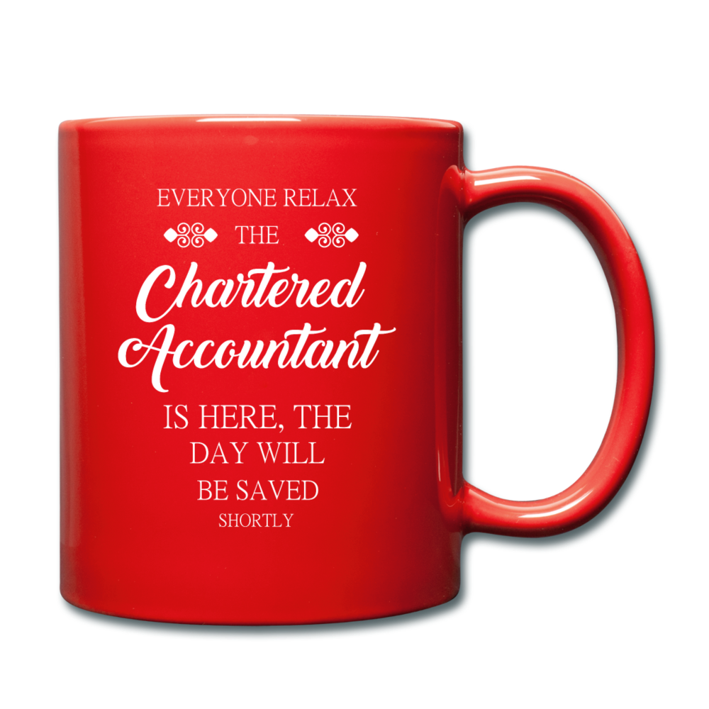 Chartered Accountant Full Color Mug - red