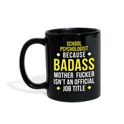 [SPOD]  Mug School psychologist mug - Badass School psychologist mug - School psychologist coffee mug School psychologist coffee cup (11oz) Black - black