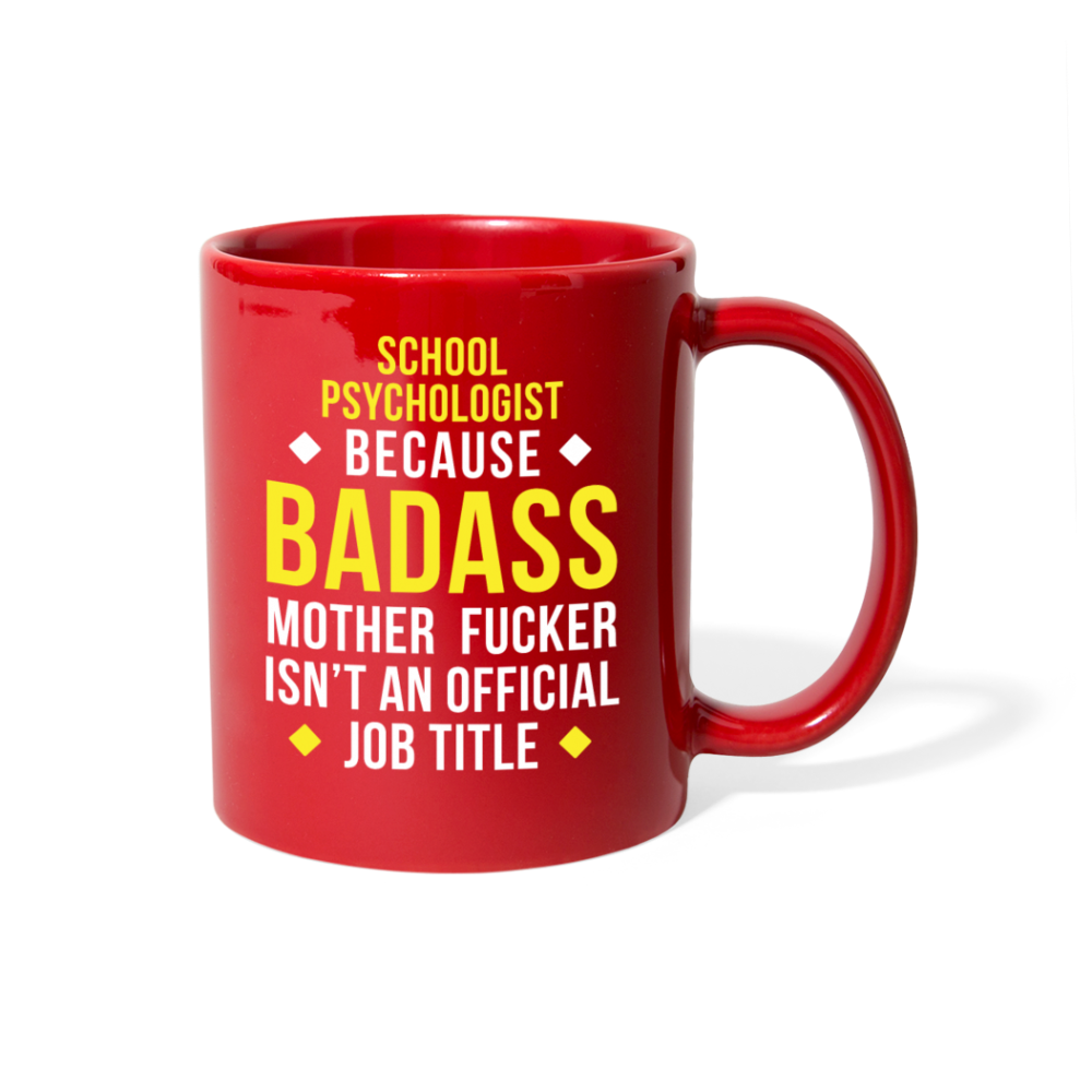 [SPOD]  Mug School psychologist mug - Badass School psychologist mug - School psychologist coffee mug School psychologist coffee cup (11oz) Black - red