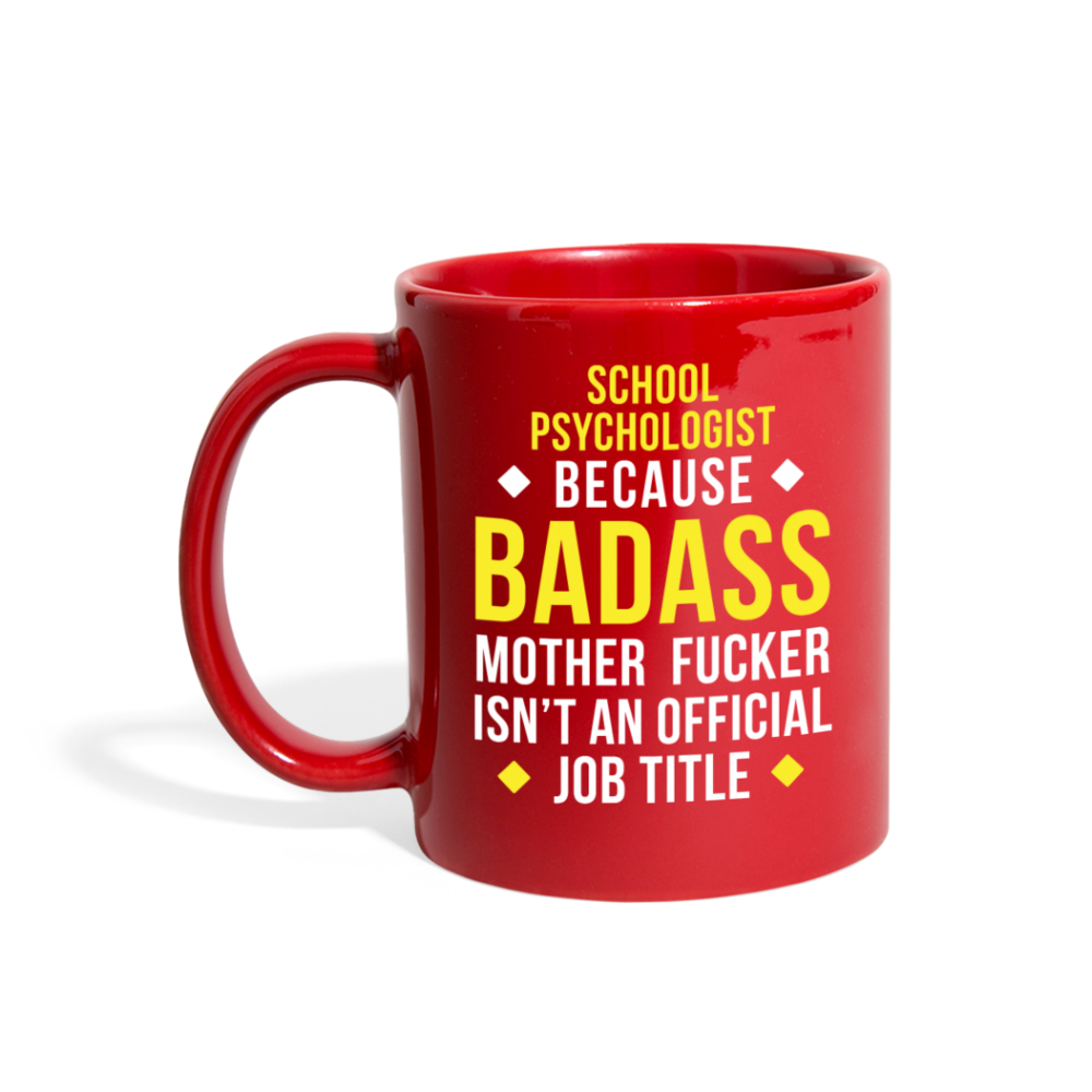 [SPOD]  Mug School psychologist mug - Badass School psychologist mug - School psychologist coffee mug School psychologist coffee cup (11oz) Black - red