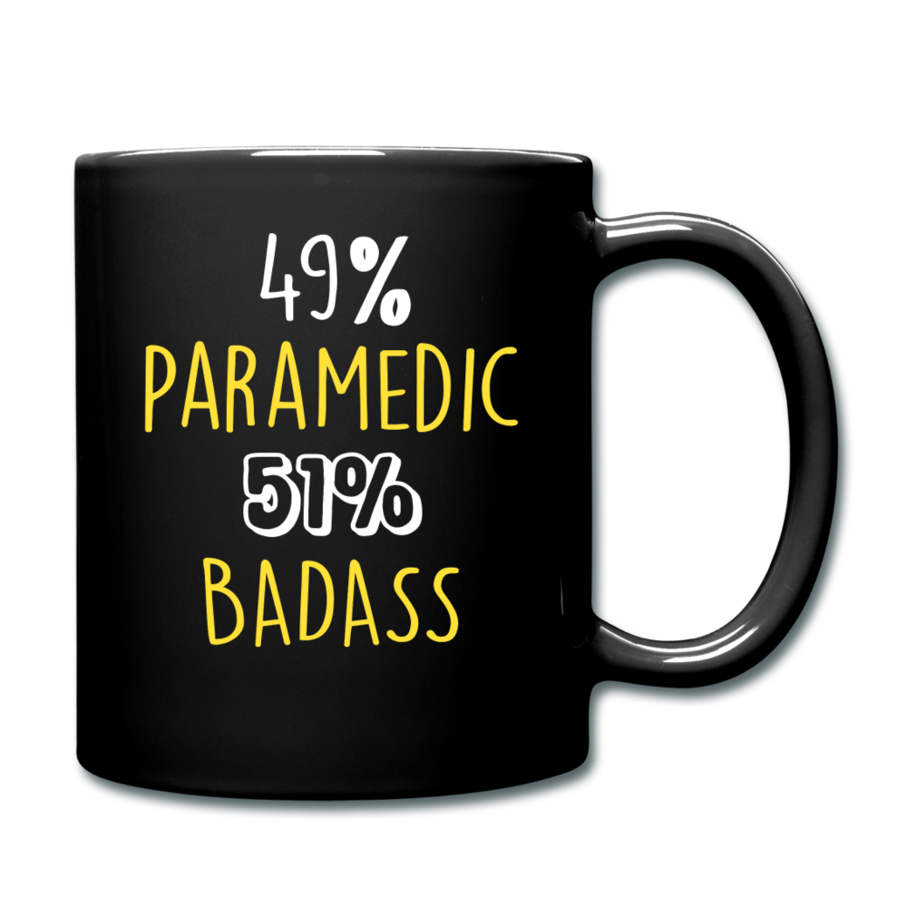49% Paramedic 51% Badass Full Color Mug - black