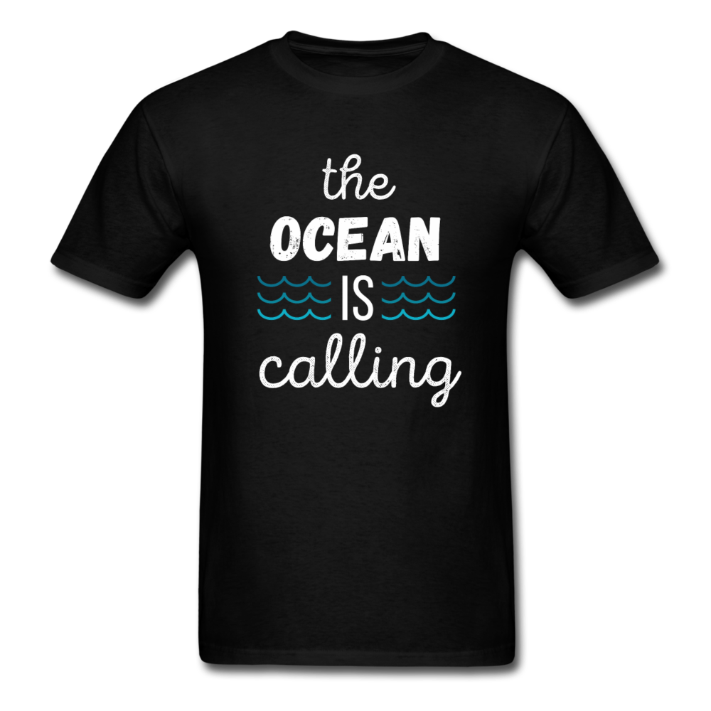 The Ocean is Calling Unisex Classic T-Shirt - black
