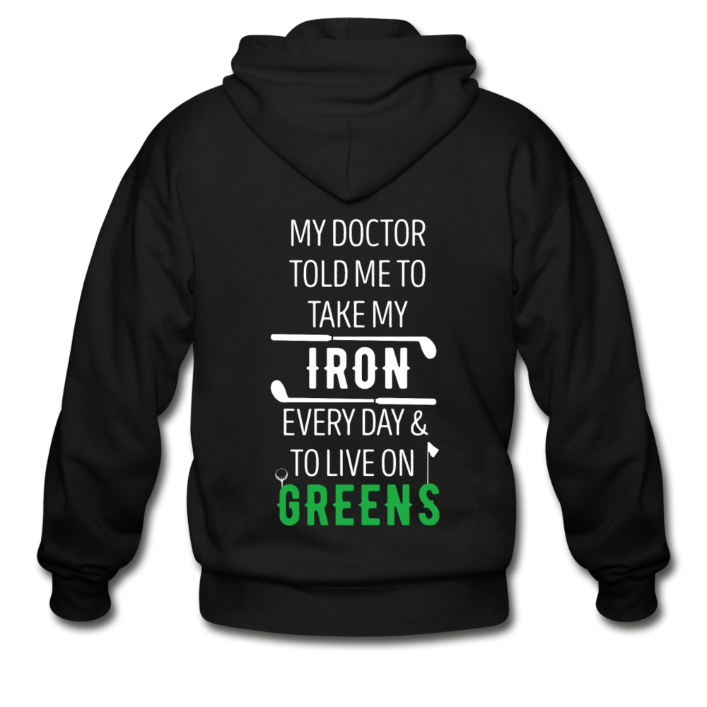 Take my iron every day Gildan Heavy Blend Adult Zip Hoodie - black