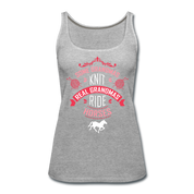 Real Grandmas ride horses Women’s Premium Tank Top - heather gray