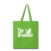 The Drummer Tote Bag - lime green