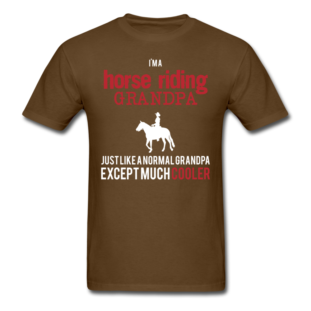 I'm a Horse riding grandpa Unisex Classic T-Shirt - brown