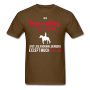 I'm a Horse riding grandpa Unisex Classic T-Shirt - brown