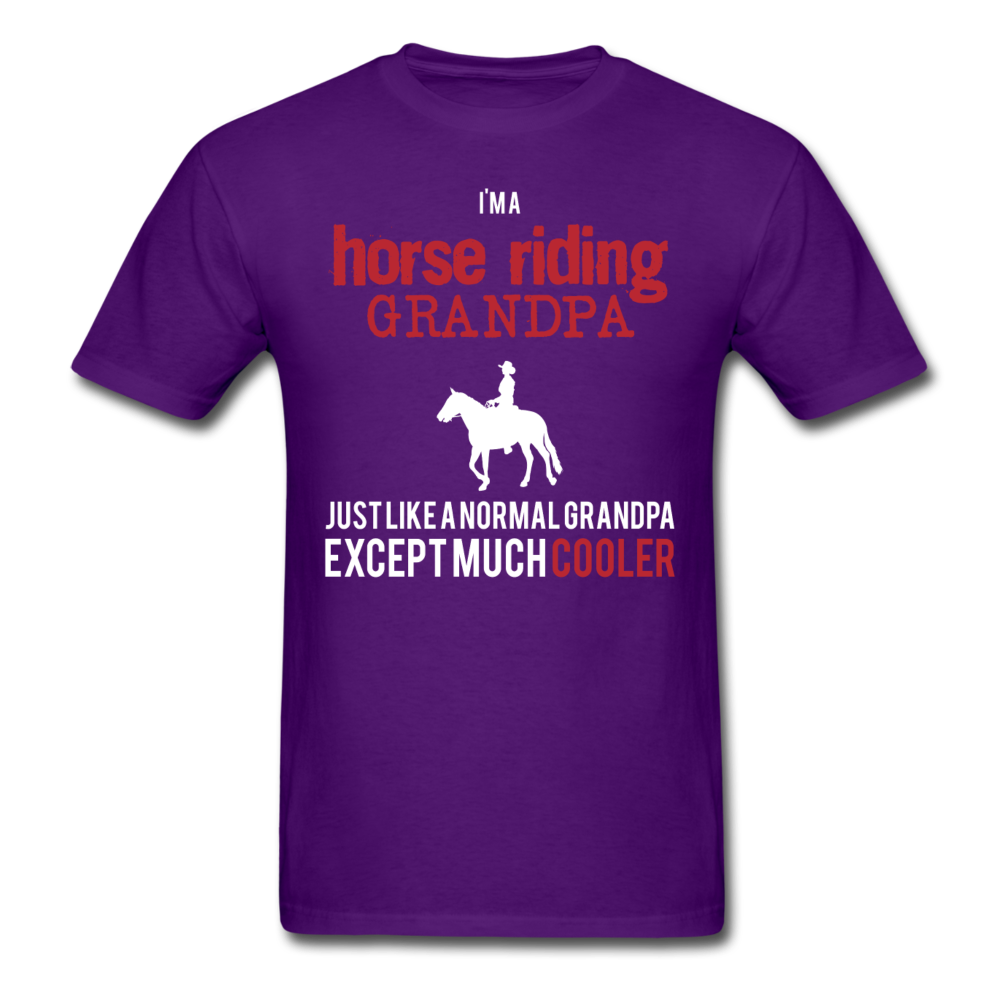 I'm a Horse riding grandpa Unisex Classic T-Shirt - purple