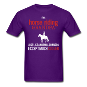 I'm a Horse riding grandpa Unisex Classic T-Shirt - purple
