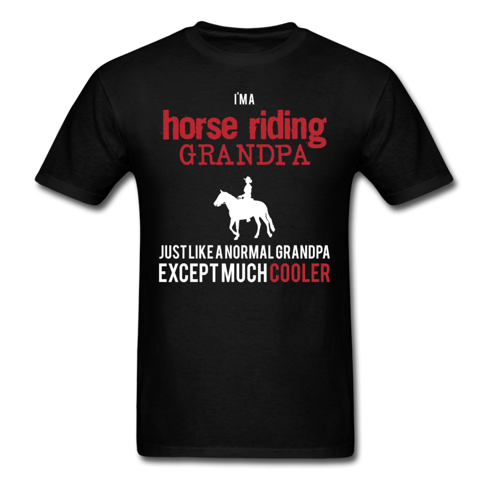 I'm a Horse riding grandpa Unisex Classic T-Shirt - black
