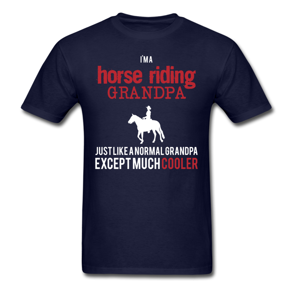 I'm a Horse riding grandpa Unisex Classic T-Shirt - navy