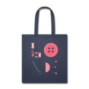 Sewing LOVE Cotton Tote Bag - navy