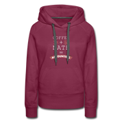 Coffee + math = accounting Women’s Premium Hoodie - burgundy