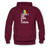 Legends are born in Senegal Unisex Hoodie - burgundy