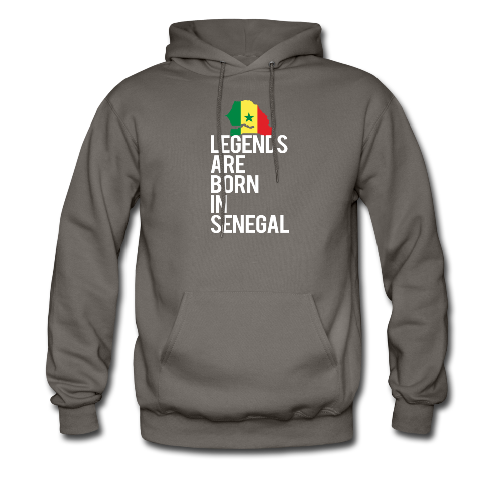 Legends are born in Senegal Unisex Hoodie - asphalt gray