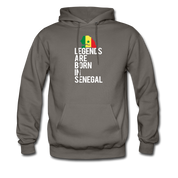 Legends are born in Senegal Unisex Hoodie - asphalt gray