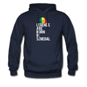Legends are born in Senegal Unisex Hoodie - navy