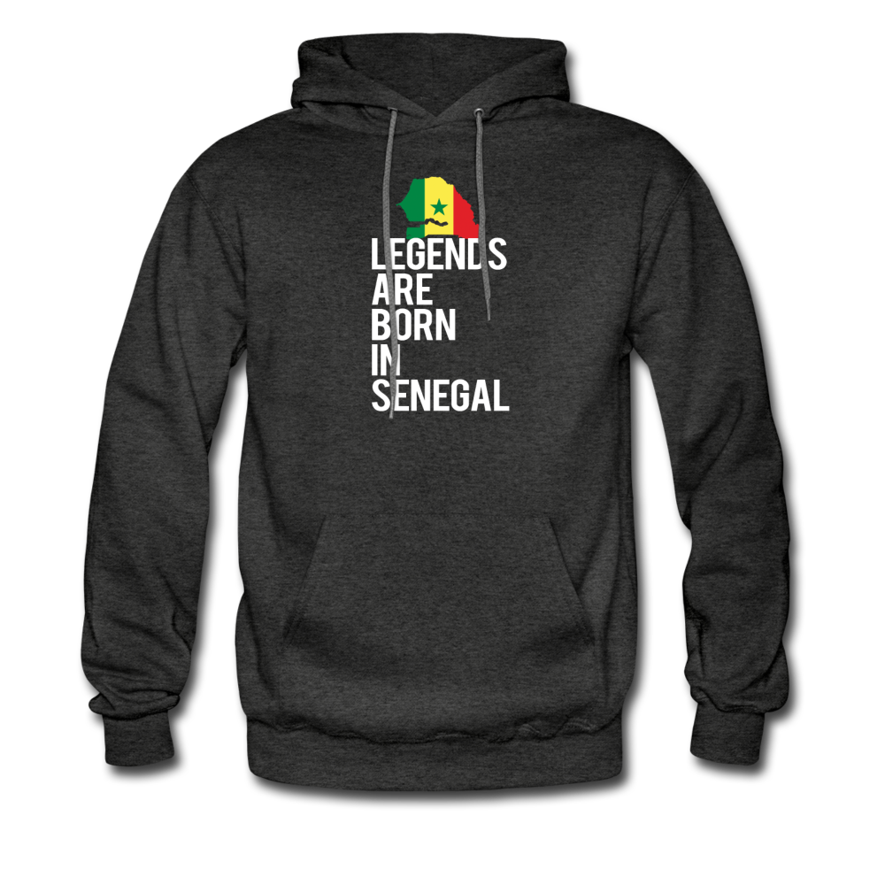 Legends are born in Senegal Unisex Hoodie - charcoal grey