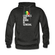 Legends are born in Senegal Unisex Hoodie - charcoal grey