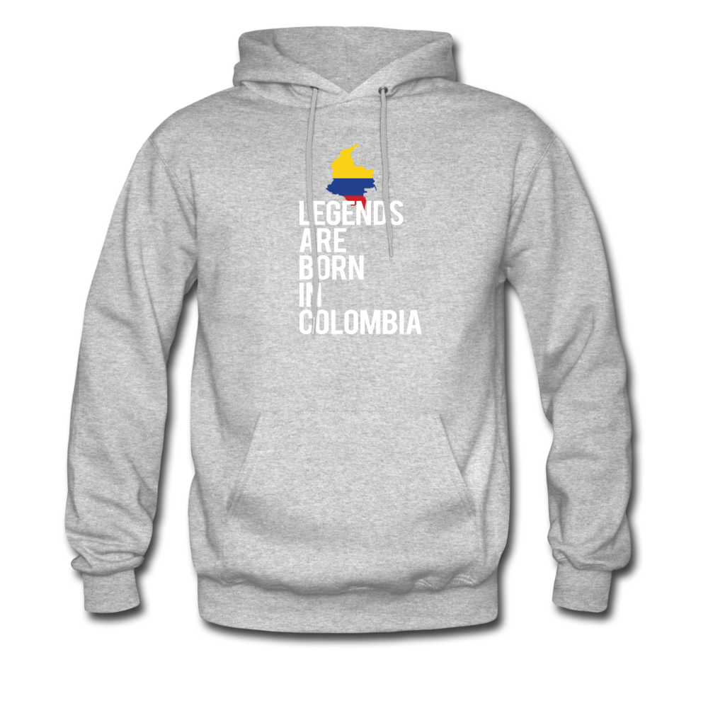 Legends are born in Colombia Unisex Hoodie - heather gray