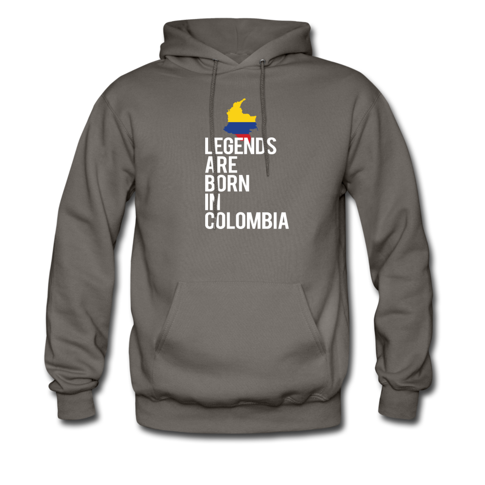 Legends are born in Colombia Unisex Hoodie - asphalt gray