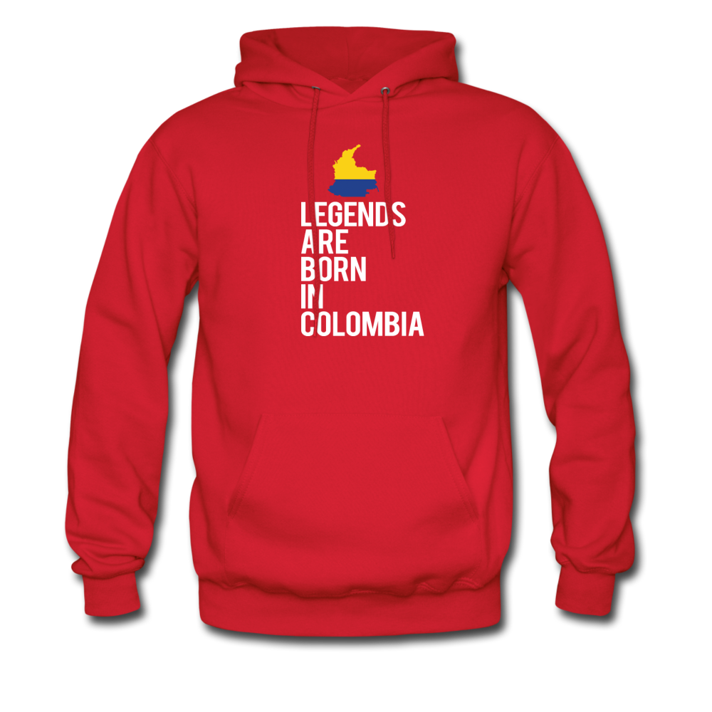 Legends are born in Colombia Unisex Hoodie - red