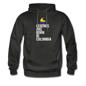 Legends are born in Colombia Unisex Hoodie - charcoal grey