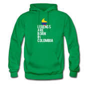 Legends are born in Colombia Unisex Hoodie - kelly green