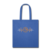 Basketball pulse Cotton Tote Bag - royal blue