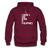 Legends are born in Philippines Unisex Hoodie - burgundy