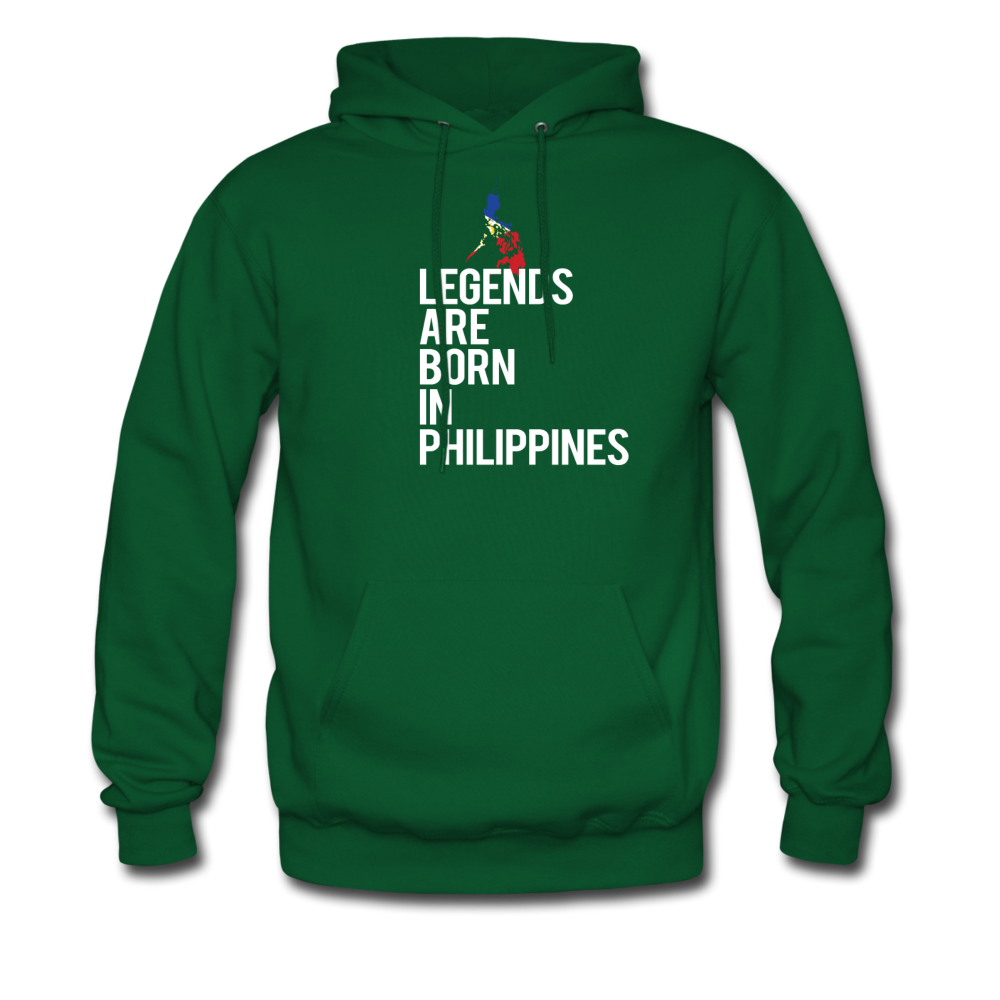 Legends are born in Philippines Unisex Hoodie - forest green