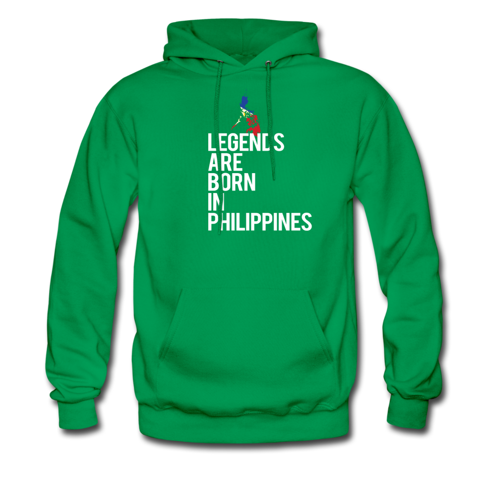Legends are born in Philippines Unisex Hoodie - kelly green