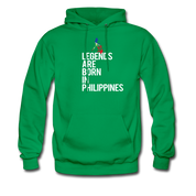 Legends are born in Philippines Unisex Hoodie - kelly green