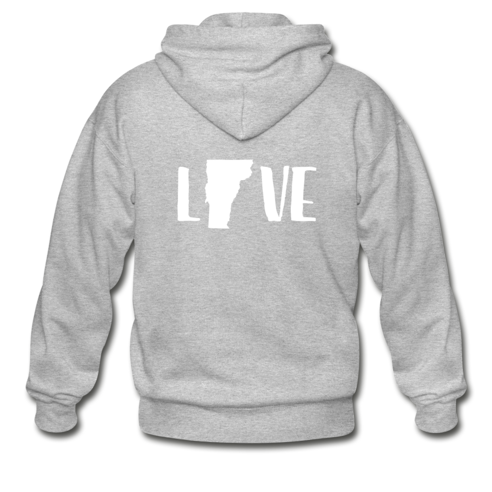 Love Vermont Unisex Zip Hoodie - heather gray