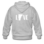 Love Vermont Unisex Zip Hoodie - heather gray
