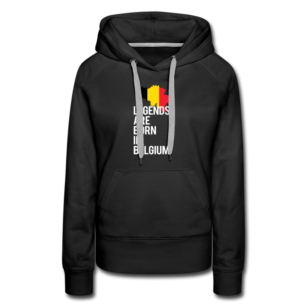Legends are born in Belgium Women’s Premium Hoodie - black