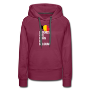 Legends are born in Belgium Women’s Premium Hoodie - burgundy