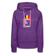 Legends are born in Belgium Women’s Premium Hoodie - purple
