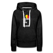 Legends are born in Belgium Women’s Premium Hoodie - charcoal grey