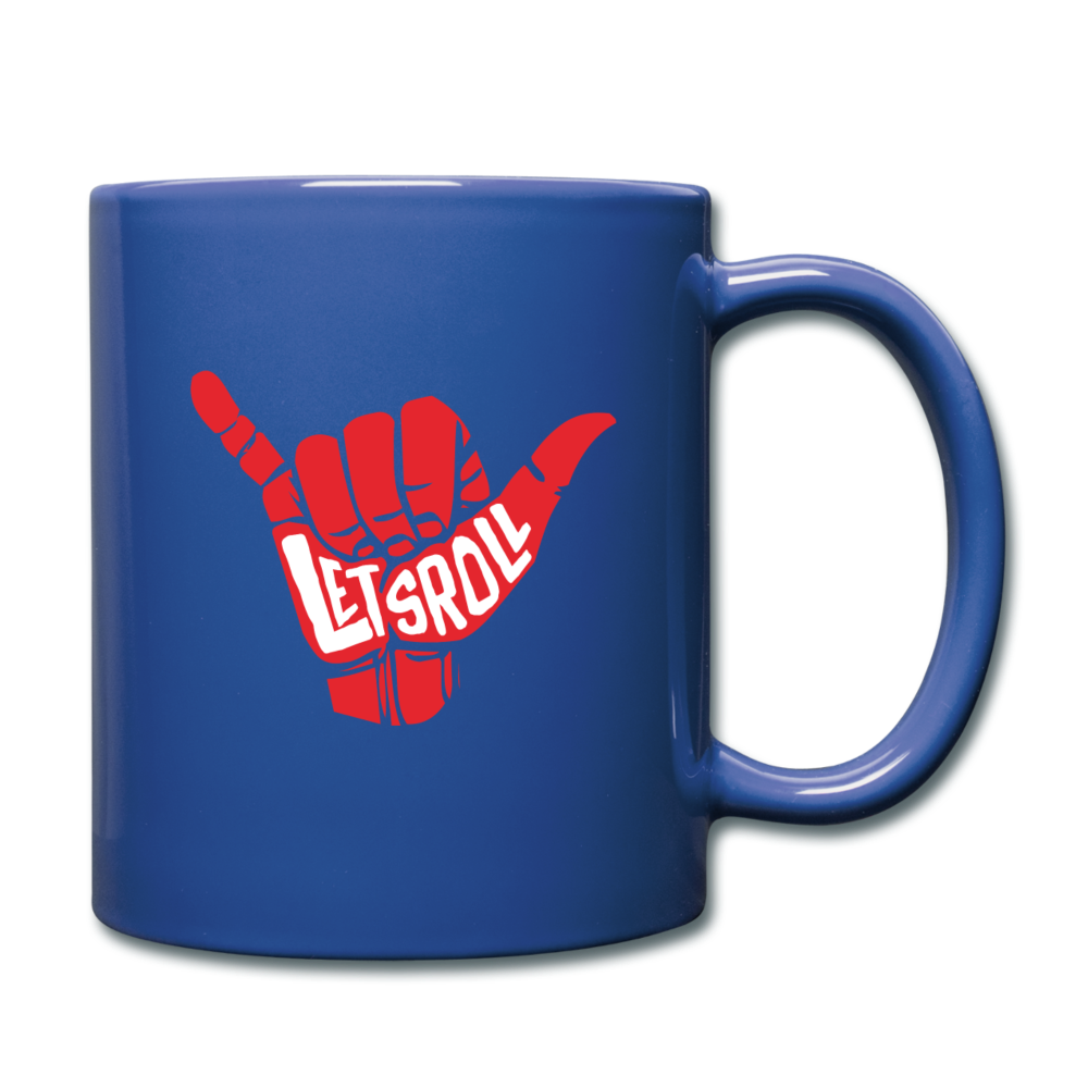 Brazilian Jiu Jitsu, BJJ, Jiu Jitsu - Lets roll mug - BJJ Coffee Cup BJJ Coffee Mug (11oz) Black Full Color Mug - royal blue